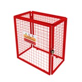 thumbnail of Opvouwbare Gaas Opslagkooi voor Gasflessen Rood – 90cm x 80cm x 43cm