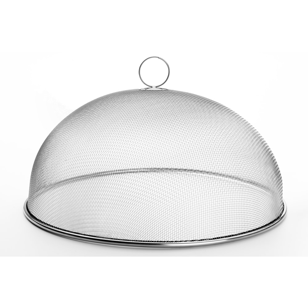 Cloche alimentaire en inox 34 cm - Weis Argent / Métallique Rond Acier Inoxydable (inox  Table Passion 35.00x35.00 cm