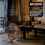 thumbnail of Brandson Windmaschine 160W, Bodenventilator, Ventilator, Standventilator, hoher Luftdurchsatz, stufenlos neigbar, Kupfer