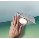 thumbnail of Paulmann Éclairage sous-meubles LED 3x2,8W 140x110mm 3x170lm 230/12V carré Acier brossé 93572