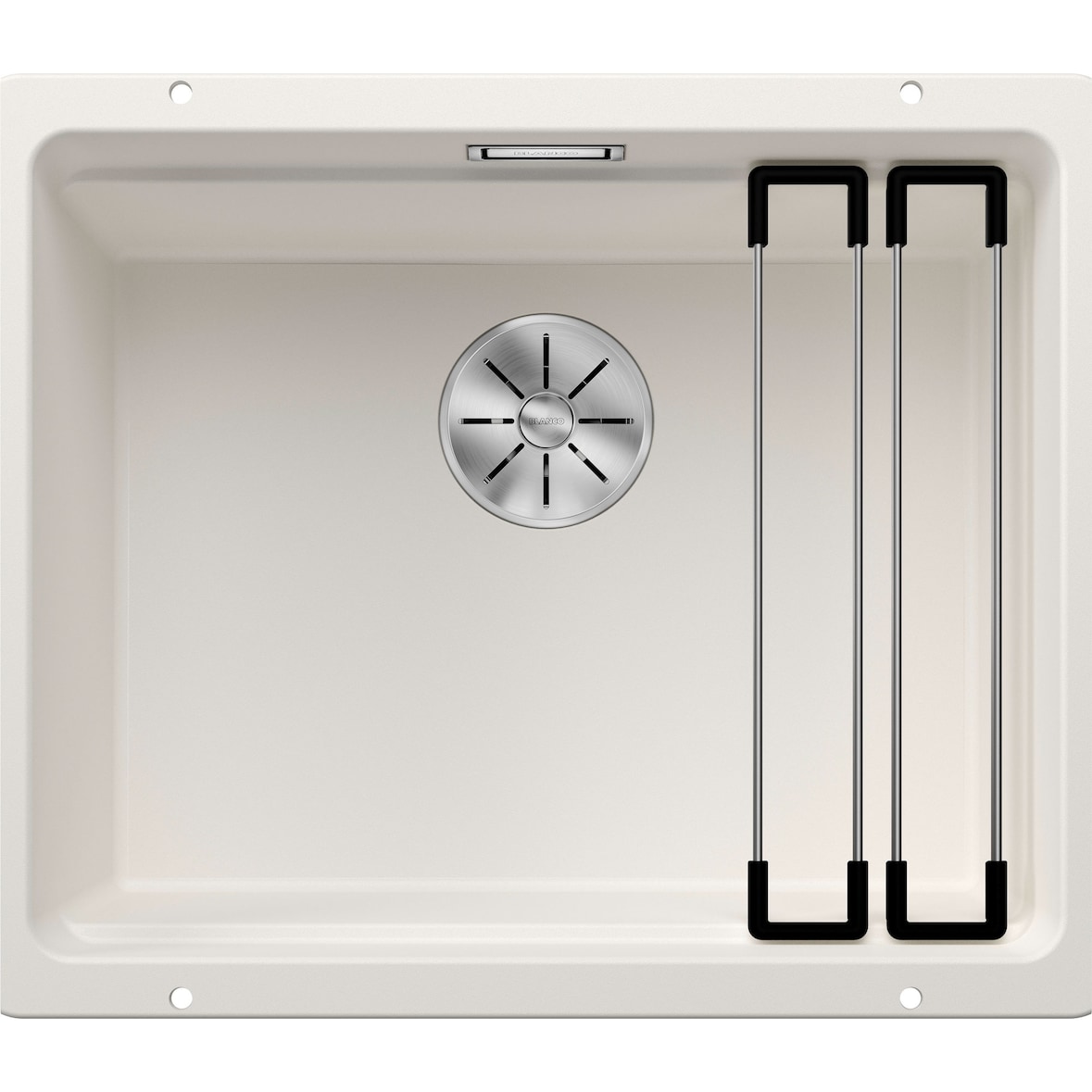 BLANCO ETAGON 500-U Unterbauspüle / SILGRANIT / weiß / Stopfen -