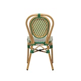thumbnail of Chaise de terrasse LOUVRE - Tressage vert et beige
