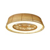 thumbnail of ventilador DC INDONESIA MINI beige 56 cm control remoto mando distancia Mantra