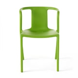 thumbnail of Lot de 4 chaises en plastique vert - Oviala