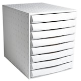 thumbnail of Exacompta 226040D 1x THE SYSTEM ladenbox met 8 gesloten laden voor A4+ documenten, grijs