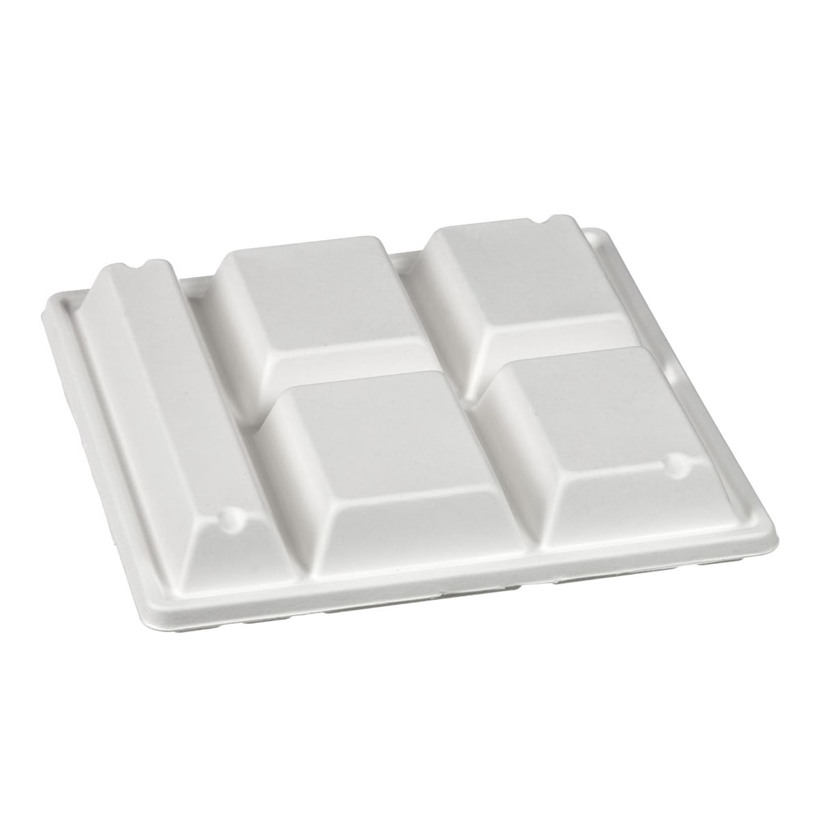 SOLIA Couvercle pulpe de canne pour Plateau Five 5 compartiments - PS30597 - par 100 pièces