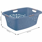 thumbnail of ROTHO Wäschekorb "Flowers" 50 l horizon blue 1756706161