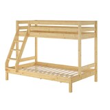 thumbnail of Doppel-Etagenbett 120x200 und 80x200 Erwachsenen-Stockbett Kiefer Massivholz natur V-60.18-08-12 Rollrost inkl.