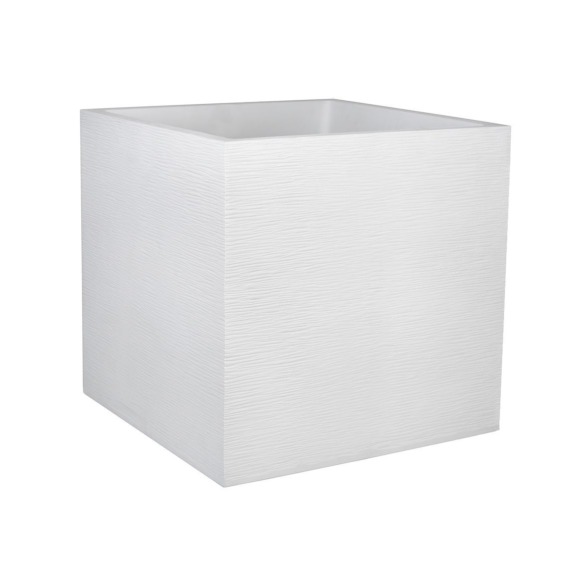 Pot carre GRAPHIT blanc ceruse 57L POETIC