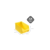 thumbnail of PROREGAL 48x Bac à bec jaune 3.0 | HxLxP 12,5x14,5x23,5cm, 2,8L | Boîte de visualisation, boîte d'étagère