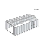 thumbnail of Box garage auto lamiera capanno in Acciaio Zincato 360x600cm x h2.32m - 346KG - 21,6mq - BIANCO