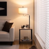 thumbnail of COSTWAY Stehleuchte mit Tisch, 144 cm Stehleuchte 360° Drehbar, Stehleuchte mit E27 Lampe (Nicht Enthalten) & USB