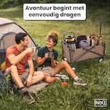 thumbnail of IvoQ Opvouwbare Bolderkar – Bruin – Stevig Stalen Frame – Draagvermogen 80 kg – Compact & Lichtgewicht – Ideaal voor Strand, Camping, Tuin & Boodschap