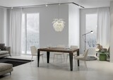 thumbnail of Ausziehbarer Tisch 90x180/284 cm Gestell Flame Walnut Anthrazit