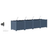 thumbnail of vidaXL Gartenpflanzer Grau 160 x 40 x 37.5 cm Stahl