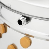 thumbnail of VERTES Geflügelrupfmaschine, Edelstahl, bis 180 kg/h, 550W, 106 Rupffinger, für Enten, Nassrupfmaschine, Kaltwasseranschluss