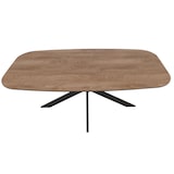 thumbnail of Esszimmertisch HWC-O56, Tisch Esstisch, MDF Metall 200x100cm ~ Walnuss-Optik