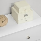 thumbnail of HOMCOM Cómoda com 3 Gavetas com Pés de Madeira de Pinho para Sala de Estar Escritório 80x30x80 cm Branco e Madeira