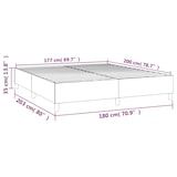 thumbnail of vidaXL Bettgestell ohne Matratze Dunkelblau 180x200 cm Samt