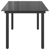 thumbnail of vidaXL Gartentisch Schwarz 190x90x74 cm Aluminium und Glas