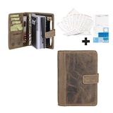 thumbnail of Greenburry Terminplaner Leder A6 (14x19cm) Terminkalender Organizer braun inkl Kalender