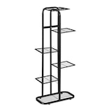thumbnail of Relaxdays Blumentreppe Metall, 6-stufige Blumenetagere, außen & innen, HBT 107 x 44 x 24 cm, Pflanzenregal, schwarz