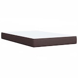 thumbnail of vidaXL Boxspringbett mit Matratze Dunkelbraun 120x190 cm Stoff
