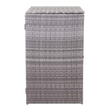 thumbnail of Décoshop26 - Abri de poubelle extérieur conteneur à ordures en rotin poly gris 120 litres 04_0002859