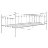 thumbnail of vidaXL Schlafsofa Bettgestell Weiß Metall 90x200 cm