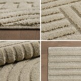 thumbnail of Carpetsale24 Teppich Läufer 80x150 cm Beige, Hochflor Wohnzimmer Teppich, Weich & Flauschig, Skandinavisch Boho Stil, Langflor Shaggy, Pflegeleicht