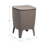 thumbnail of Wellhome - Mesa auxiliar para exterior con enfriador de bebidas 41,5 x 41,5 x 58cm
