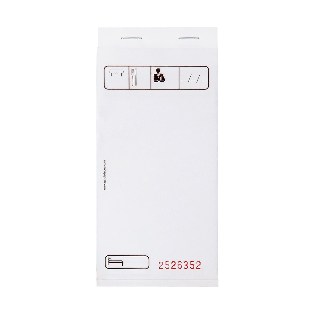 Blocs Comanda Mini Duplicado 50X2 Hojas  7,5X15 Cm Blanco Autocopiativo (100 Unidades)