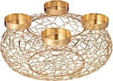 thumbnail of Adventskranz Milano (ø 34 cm), goldfarben, glänzend, Edelstahl