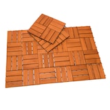 thumbnail of Deuba 11 STÜCK  ~ 1m² - Holzfliese aus Akazie - 30x30cm Mosaik