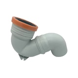 thumbnail of PVC-S-Siphon Geruchsverschluss Abflussbogen DN 110 für Hock-WC Alaturka