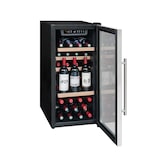 thumbnail of La Sommeliere Cave de service avec pompe à vide d'air, 38 bouteilles, 4 clayettes bois, LED, vitrée, 39dB, Noire&inox, Classe G