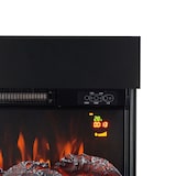 thumbnail of KAMINIO Elektrokamin Henri - Elektrischer Kaminofen mit Heizung, 3D-Flammeneffekt, Holzfach, Fernbedienung - Schwarz