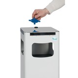 thumbnail of PROREGAL Robuster & modularer Wertstoffsammler | 22 Liter, HxBxT 68x25x25cm | Verzinkter Stahl | Lichtgrau | Mülleimer Abfalleimer Müllkorb