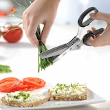 thumbnail of GEFU   Kräuterschere grau/schwarz