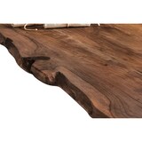 thumbnail of Tischplatte Baumkante massiv Akazie nussbaum 120 x 80 ZUERICH