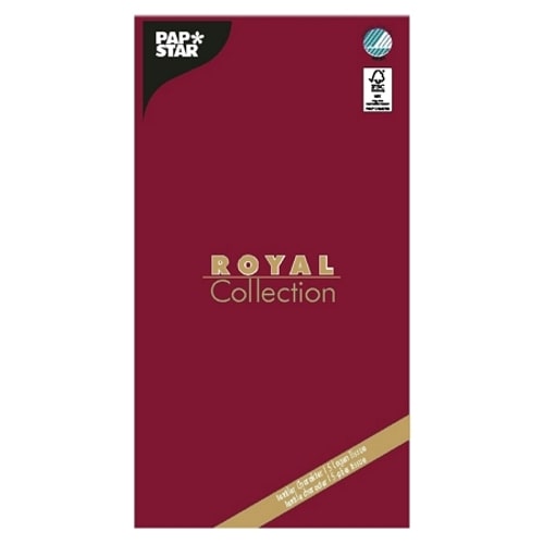 PAPSTAR, Tafelkleed, Tissue "ROYAL Collection" 120 cm x 180 cm bordeaux