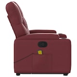 thumbnail of vidaXL Massagesessel mit Aufstehhilfe Weinrot Kunstleder