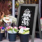 thumbnail of Securit® Stoepbord "Nature" - Vintage Grijs - Hout met natuurlijke rustieke afwerking - 55x85cm