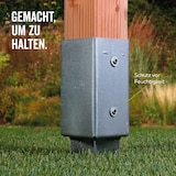 thumbnail of Alberts 8 x Einschlag-Bodenhülse für Vierkantholzpfosten, 46 x 46 mm, Länge 550 mm, feuerverzinkt, zum Einbetonieren