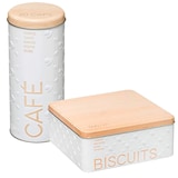 thumbnail of WellHome Pack de Pote de Café e Caixa de Biscoitos em cor Branca