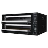 thumbnail of Forno elétrico de pizza para 6 + 6 pizzas 34 cm Ø, 2 câmaras 105 x 70 x 14 cm, gama de temperatura: 50-450°C, 17,6 kW, 400 V, 11456 Vaiotec