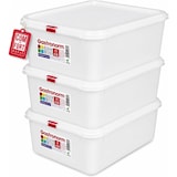 thumbnail of Tupper Hermético Rectangular 6,8L Pack 3 – Recipientes Gran Capacidad con Tapa, Aptos Microondas y Congelador, Blanco