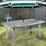 thumbnail of Mesa rectangular Trio Plus blanca 240x100x72