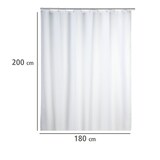 thumbnail of WENKO Anti-Schimmel Duschvorhang Uni White, 180 x 200 cm