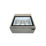 thumbnail of Tafelmodel ijsvitrine, wit, opent aan de serveerzijde.